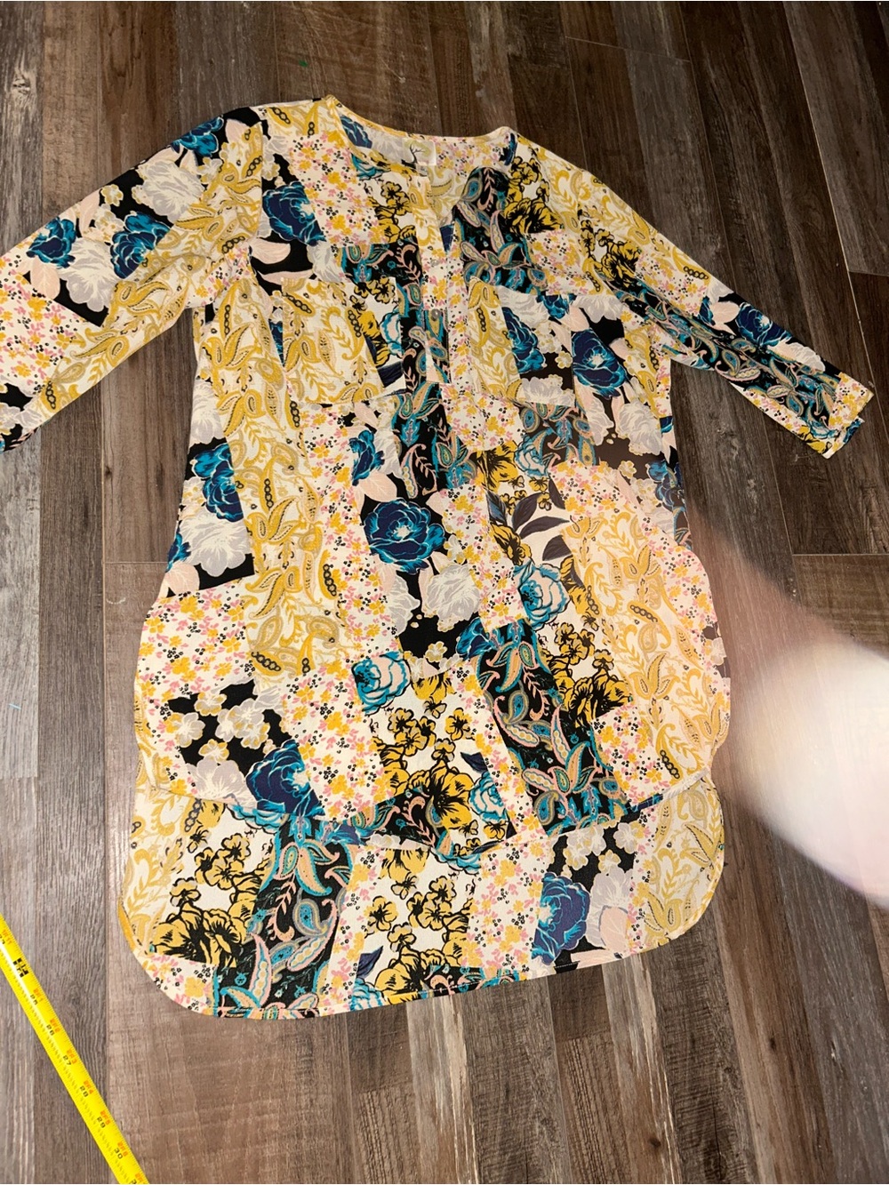 Fig and Flower Women’s Floral Tunic Top Size L